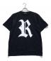 RAF SIMONS（ラフシモンズ）の古着「ビッグフィットRロゴTシャツ」｜ブラック