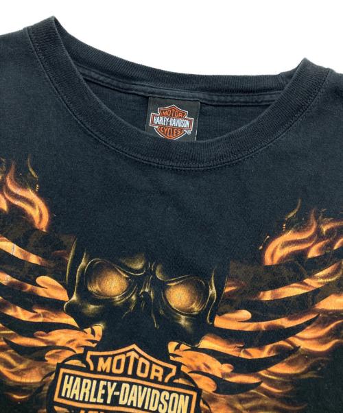 HARLEY-DAVIDSON（ハーレーダビッドソン）HARLEY-DAVIDSON (ハーレーダビッドソン) 両面プリントTシャツ ブラック サイズ:XLの古着・服飾アイテム
