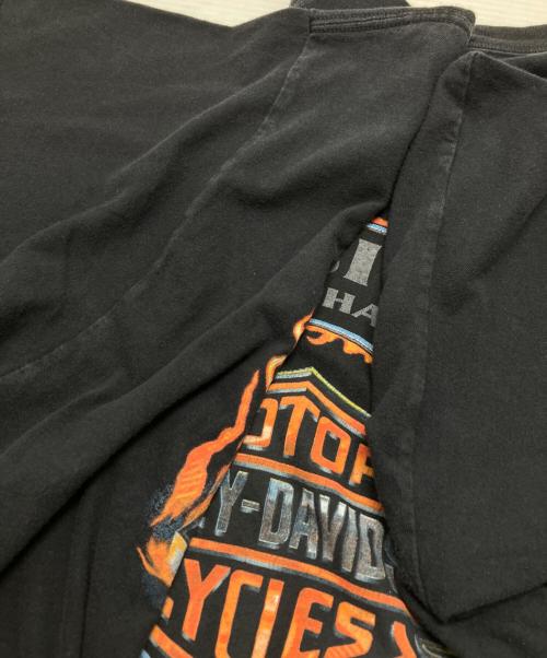 HARLEY-DAVIDSON（ハーレーダビッドソン）HARLEY-DAVIDSON (ハーレーダビッドソン) 両面プリントTシャツ ブラック サイズ:XLの古着・服飾アイテム