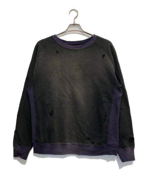 Needles（ニードルズ）Needles (ニードルズ) 2-Tone C/N Sweat Shirt ブラック サイズ:Mの古着・服飾アイテム