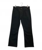 Y's for men×MASSESワイズフォーメン×マシス）の古着「COTTON KATSURAGI BOOT CUT PANTS」｜ブラック