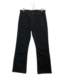 Y's for men×MASSES（ワイズフォーメン×マシス）の古着「COTTON KATSURAGI BOOT CUT PANTS」｜ブラック