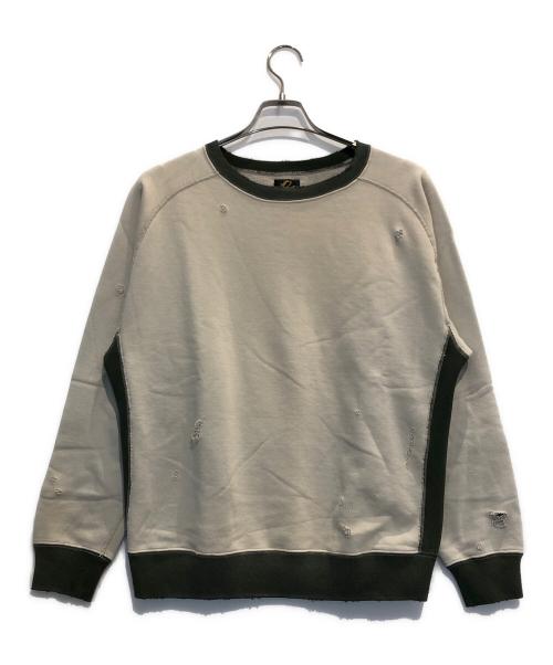 Needles（ニードルズ）Needles (ニードルズ) 2-Tone C/N Sweat Shirt ベージュ サイズ:Mの古着・服飾アイテム