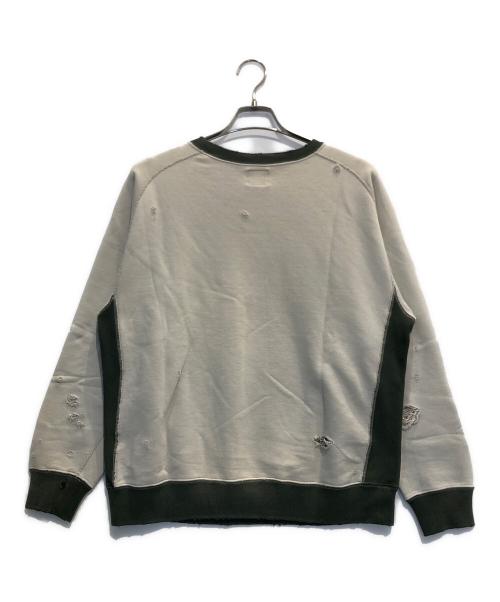 Needles（ニードルズ）Needles (ニードルズ) 2-Tone C/N Sweat Shirt ベージュ サイズ:Mの古着・服飾アイテム