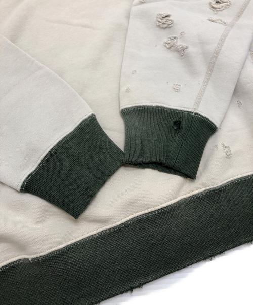 Needles（ニードルズ）Needles (ニードルズ) 2-Tone C/N Sweat Shirt ベージュ サイズ:Mの古着・服飾アイテム