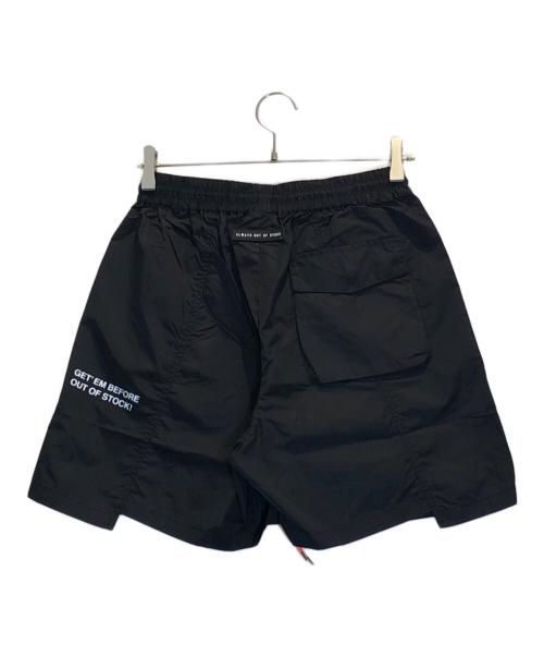 always out of stock（オールウェイズ アウト オブ ストック）Always Out Of Stock (オールウェイズ アウト オブ ストック) ナイロンハーフパンツ ブラック サイズ:M 未使用品の古着・服飾アイテム