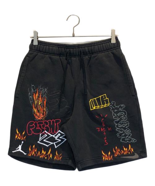 NIKE（ナイキ）NIKE (ナイキ) CACTUS JACK (カクタス・ジャック) 刺繍ハーフパンツ ブラック サイズ:XSの古着・服飾アイテム