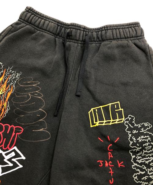 NIKE（ナイキ）NIKE (ナイキ) CACTUS JACK (カクタス・ジャック) 刺繍ハーフパンツ ブラック サイズ:XSの古着・服飾アイテム