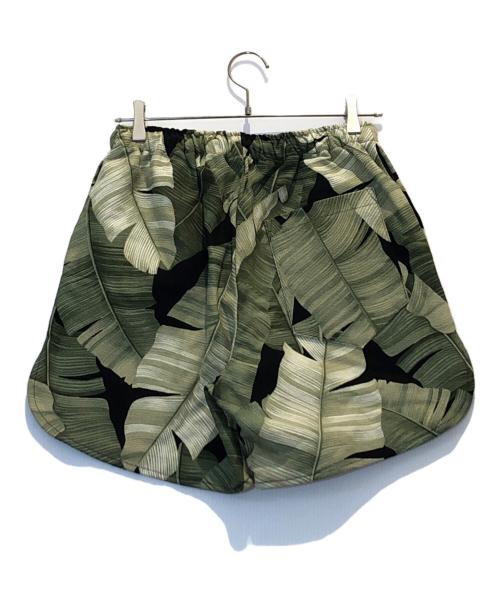 Jungle Gurl（ジャングルガール）Jungle Gurl (ジャングルガール) 総柄ハーフパンツ グリーン サイズ:Sの古着・服飾アイテム