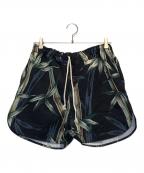 Jungle Gurlジャングルガール）の古着「総柄ハーフパンツ」｜ブラック