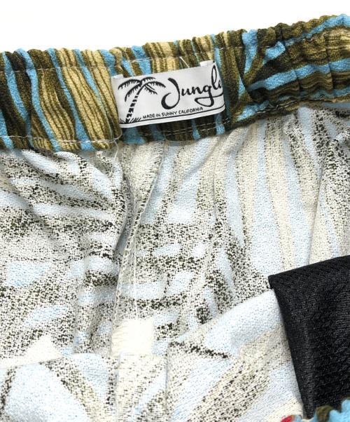 Jungle Gurl（ジャングルガール）Jungle Gurl (ジャングルガール) 総柄ハーフパンツ ブルー サイズ:Sの古着・服飾アイテム