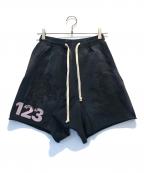 RRR123リヴィントンロイレビス）の古着「スウェットハーフパンツ」｜ブラック