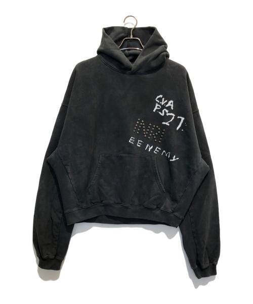 RRR123（リヴィントンロイレビス）RRR123 (アールアールアールワンツースリー) Inri CVA Hoodie ブラック サイズ:Mの古着・服飾アイテム