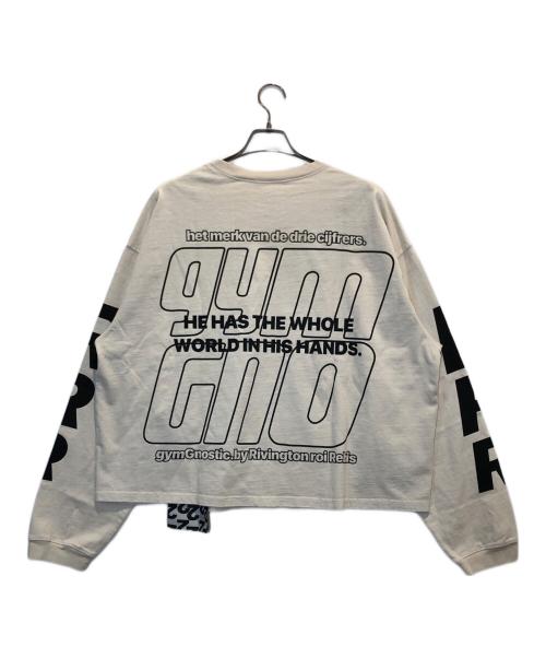 RRR123（リヴィントンロイレビス）RRR123 (リヴィントンロイレビス) OUR HAND L/S TEE ベージュ サイズ:表記なしの古着・服飾アイテム