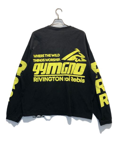 RRR123（リヴィントンロイレビス）RRR123 (リヴィントンロイレビス) プリントカットソー ブラック サイズ:表記なしの古着・服飾アイテム