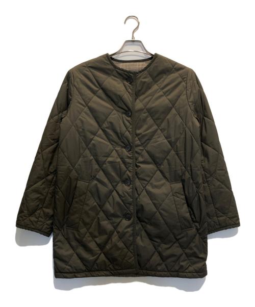 J.PRESS（ジェイプレス）J.PRESS (ジェイプレス) 【リバーシブル】キルテッド ロング丈 コート グリーン サイズ:9の古着・服飾アイテム