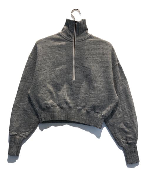 JOHNBULL（ジョンブル）JOHNBULL (ジョンブル) トンプキン裏毛ジップショートスウェット グレー サイズ:Mの古着・服飾アイテム