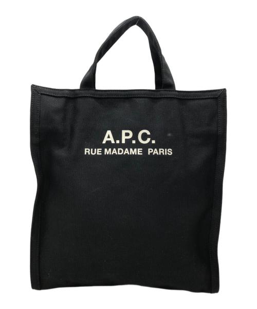 A.P.C.（アーペーセー）A.P.C. (アーペーセー) トートバッグ cabas recuperation ブラックの古着・服飾アイテム