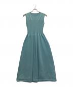 Apuweiser-richeアプワイザーリッシェ）の古着「ホールガーメントビスチェ切替ワンピース」｜スカイブルー