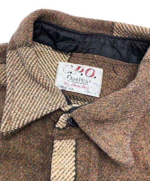 C.P.O.by CAMPUS（シーピーオーバイキャンパス）C.P.O.by CAMPUS (シーピーオーバイキャンパス) ヘビーネルシャツ ブラウン サイズ:XLの古着・服飾アイテム