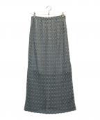 SALON adam et rope'サロンアダムエロペ）の古着「レーススカート」｜グリーン