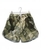 Jungle Gurlジャングルガール）の古着「総柄ハーフパンツ」｜グリーン