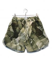 Jungle Gurl（ジャングルガール）の古着「総柄ハーフパンツ」｜グリーン