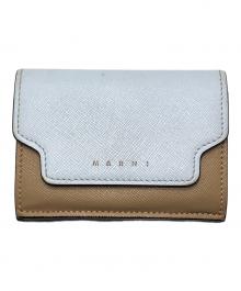 MARNI（マルニ）の古着「3つ折り財布」｜スカイブルー