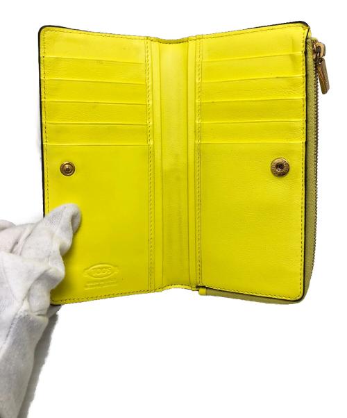 TOD'S（トッズ）TOD'S (トッズ) 二つ折り長財布 グリーンの古着・服飾アイテム