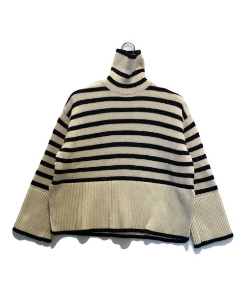 toteme（トーテム）toteme (トーテム) SIGUNATURE STRIPED TURTLENECK アイボリー サイズ:XSの古着・服飾アイテム