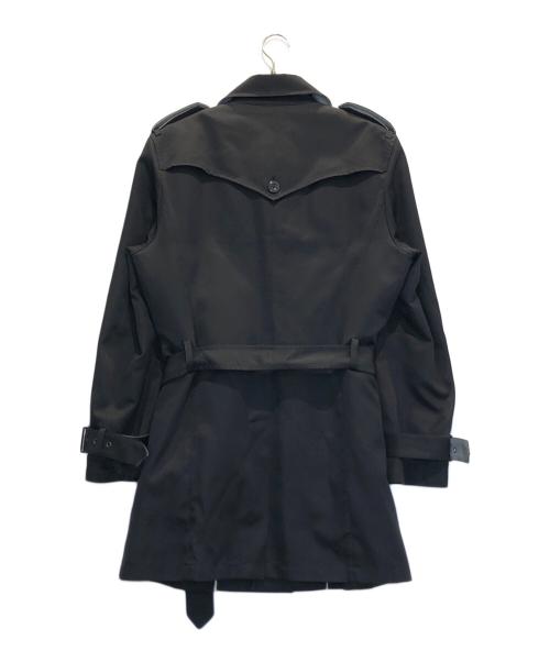 KATHARINE HAMNETT（キャサリンハムネット）KATHARINE HAMNETT (キャサリンハムネット) トレンチコート ブラック サイズ:XLの古着・服飾アイテム