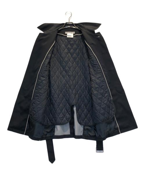 KATHARINE HAMNETT（キャサリンハムネット）KATHARINE HAMNETT (キャサリンハムネット) トレンチコート ブラック サイズ:XLの古着・服飾アイテム