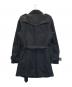 KATHARINE HAMNETT (キャサリンハムネット) トレンチコート ブラック サイズ:XL：6000円
