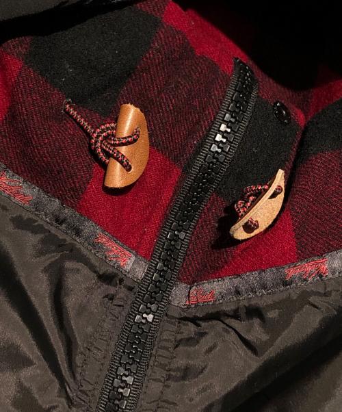 WOOLRICH（ウールリッチ）WOOLRICH (ウールリッチ) 裏地チェックマウンテンパーカー ブラック サイズ:Mの古着・服飾アイテム