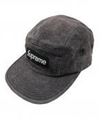 SUPREMEシュプリーム）の古着「Washed Linen Camp Cap」｜ブラック