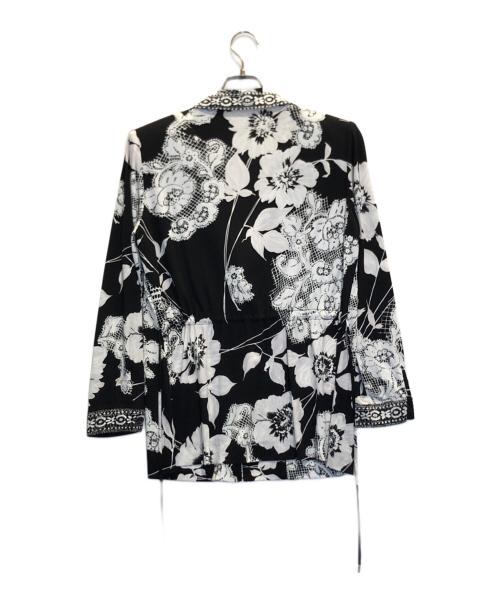 LEONARD FASHION（レオナールファッション）LEONARD FASHION (レオナールファッション) 花柄ジャケット ブラック サイズ:Lの古着・服飾アイテム