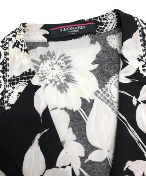 LEONARD FASHION（レオナールファッション）LEONARD FASHION (レオナールファッション) 花柄ジャケット ブラック サイズ:Lの古着・服飾アイテム