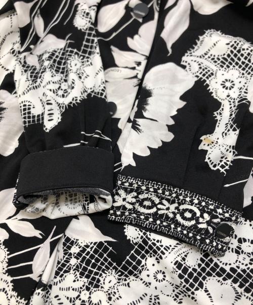 LEONARD FASHION（レオナールファッション）LEONARD FASHION (レオナールファッション) 花柄ジャケット ブラック サイズ:Lの古着・服飾アイテム