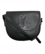 Yves Saint Laurentイヴサンローラン）の古着「BIGロゴショルダーバッグ」｜ブラック