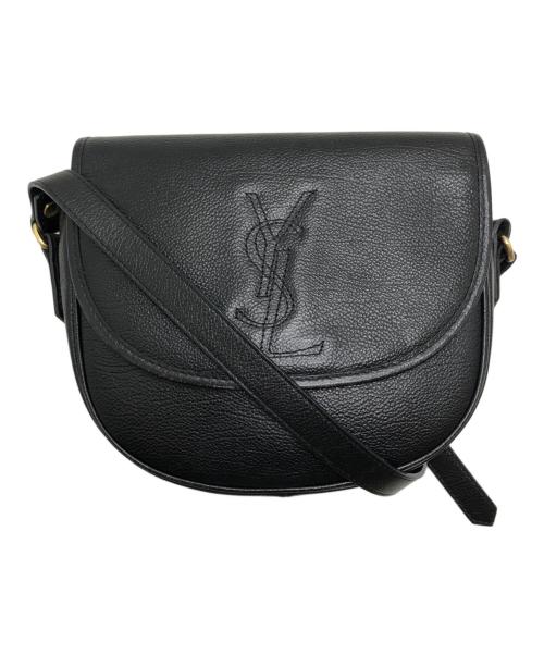 Yves Saint Laurent（イヴサンローラン）Yves Saint Laurent (イヴサンローラン) BIGロゴショルダーバッグ ブラックの古着・服飾アイテム
