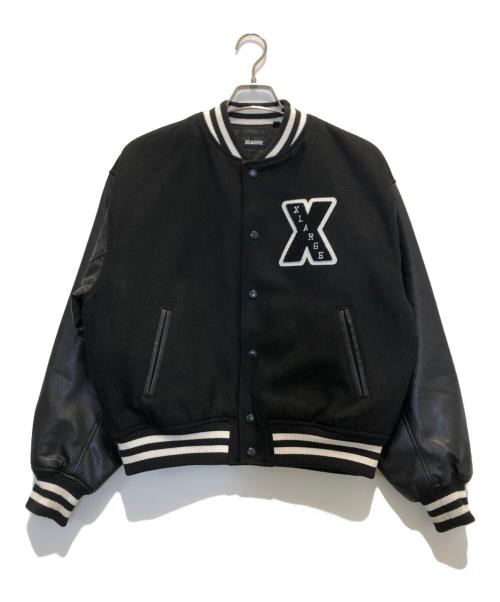 X-LARGE（エクストララージ）X-LARGE (エクストララージ) 袖切替スタジャン ブラック サイズ:36の古着・服飾アイテム