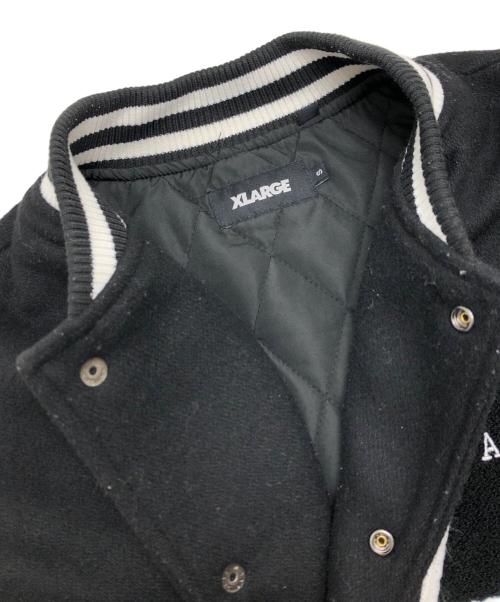 X-LARGE（エクストララージ）X-LARGE (エクストララージ) 袖切替スタジャン ブラック サイズ:36の古着・服飾アイテム