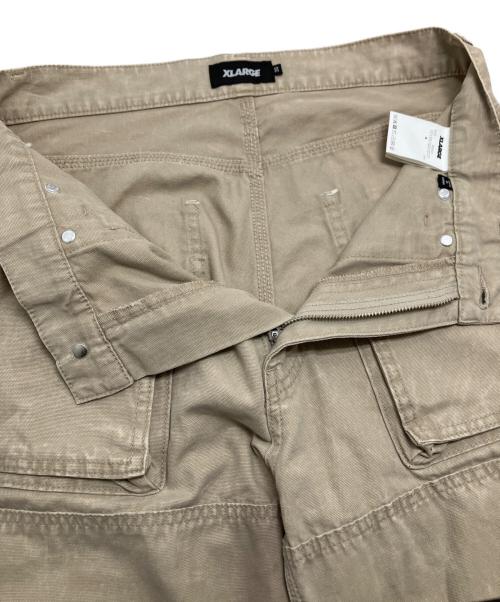 X-LARGE（エクストララージ）X-LARGE (エクストララージ) ダブルニーペインターパンツ ブラウン サイズ:W30(76CM)の古着・服飾アイテム