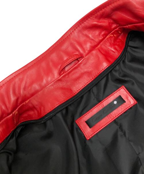 Liugoo Leathers（リューグーレザーズ）Liugoo Leathers (リューグーレザーズ) レザージャケット レッド サイズ:3Lの古着・服飾アイテム
