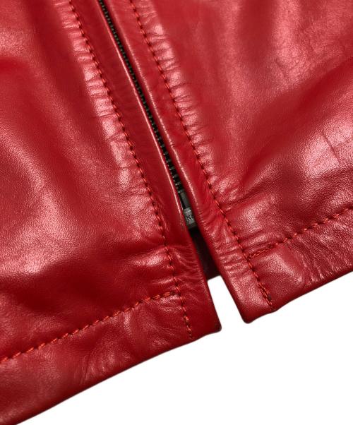 Liugoo Leathers（リューグーレザーズ）Liugoo Leathers (リューグーレザーズ) レザージャケット レッド サイズ:3Lの古着・服飾アイテム