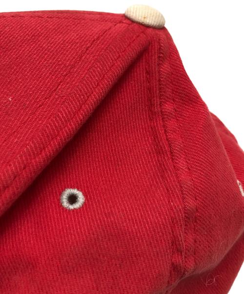 stussy（ステューシー）stussy (ステューシー) 90sロゴ刺繍キャップ レッド サイズ:L-XLの古着・服飾アイテム