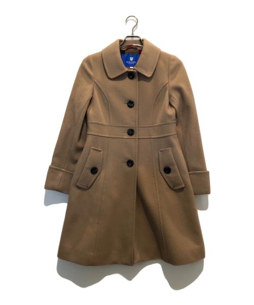 BLUE LABEL CRESTBRIDGE（ブルーレーベルクレストブリッジ）BLUE LABEL CRESTBRIDGE (ブルーレーベルクレストブリッジ) 裏地チェックコート ベージュ サイズ:38の古着・服飾アイテム