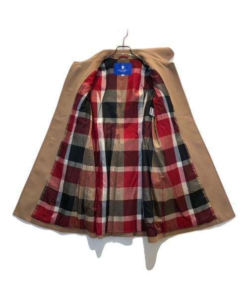 BLUE LABEL CRESTBRIDGE（ブルーレーベルクレストブリッジ）BLUE LABEL CRESTBRIDGE (ブルーレーベルクレストブリッジ) 裏地チェックコート ベージュ サイズ:38の古着・服飾アイテム