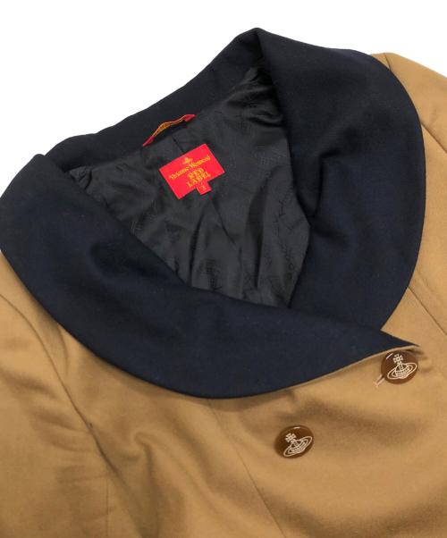 Vivienne Westwood RED LABEL（ヴィヴィアンウエストウッドレッドレーベル）Vivienne Westwood RED LABEL (ヴィヴィアンウエストウッドレッドレーベル) 変形テーラードジャケット ブラウン サイズ:3の古着・服飾アイテム