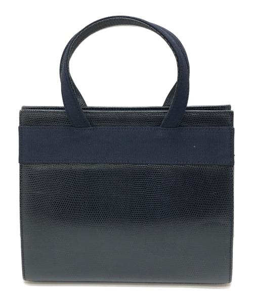 Salvatore Ferragamo（サルヴァトーレ フェラガモ）Salvatore Ferragamo (サルヴァトーレ フェラガモ) ヴァラハンドバッグ ネイビー サイズ:表記なしの古着・服飾アイテム